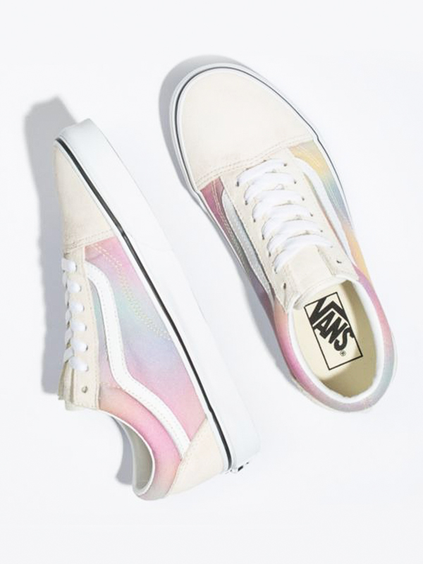 Vans Old Skool (Aura Shift) multi/true white dámské letní boty / Vans Old Skool (Aura Shift) multi/true white dámské letní boty /