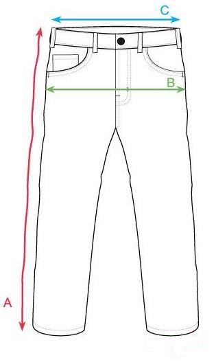 Velikost kalhot pánských
